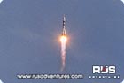 Baikonur Launch Soyuz: 60 seconds - flight normal