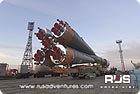Baikonur Launch Progress: Soyuz rocket on a Launch Pad