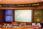 Russian Space Mission Control Center: Flight Control Room for MiR Station